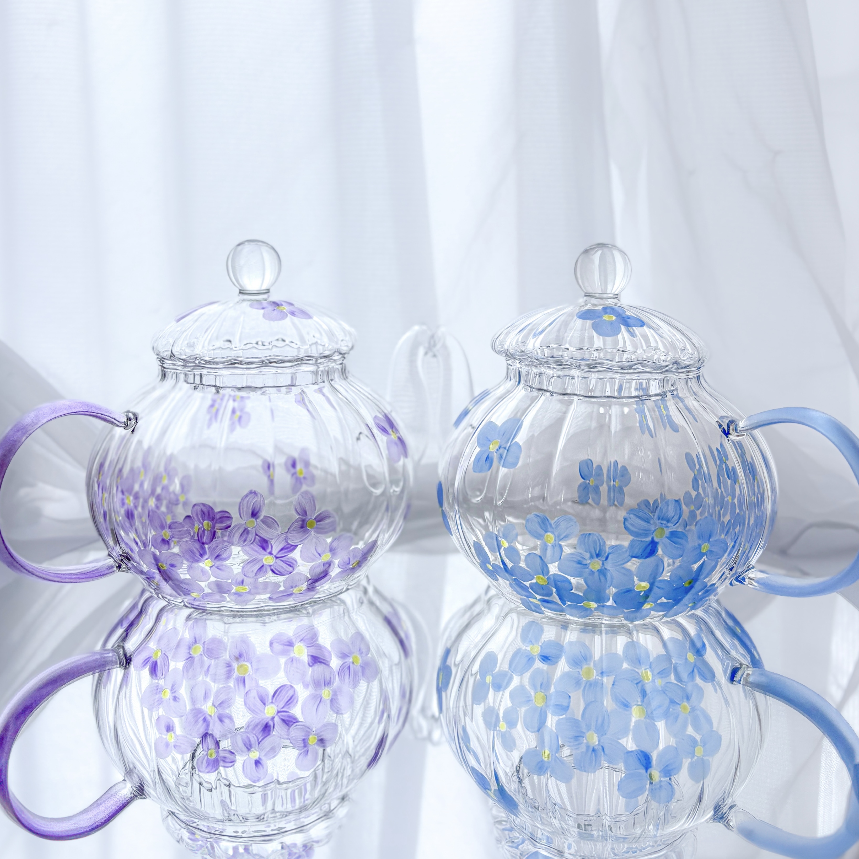 透き通る紫陽花のティーセット